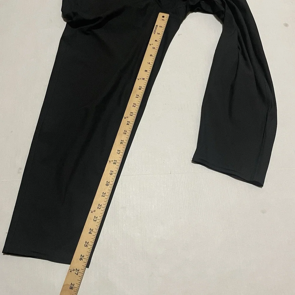 Lululemon Pants‎ Womens Size 10 X 26.5 Black Stretch Waist Tapered Ankle
